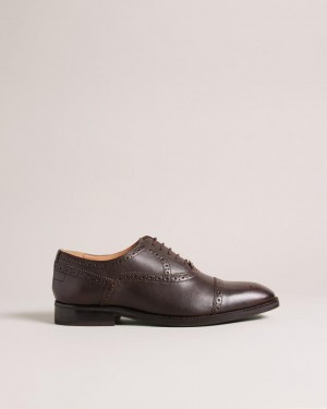 Buty Brogue Męskie Ted Baker Formal Leather Ombre Toe Cap Brązowe Polska | PL-EBKQP0634