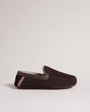 Kapcie Męskie Ted Baker Moccasin Brązowe Polska | PL-NYDZA2786