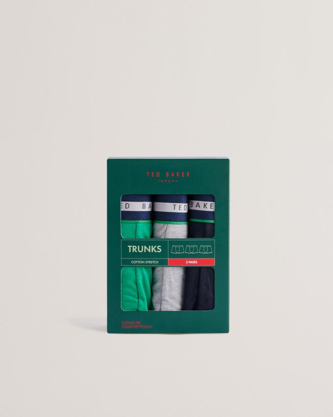 Bielizny Męskie Ted Baker Three Pack Of Multistripe Waist Trunks Kolorowe Polska | PL-LUWCR8605