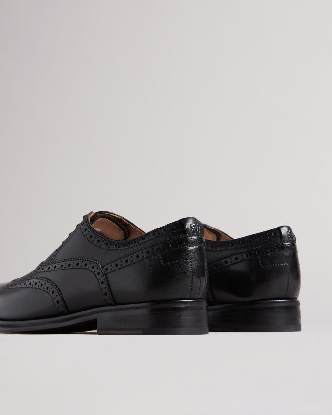 Buty Brogue Męskie Ted Baker Formal Leather Czarne Polska | PL-JEBUC5463