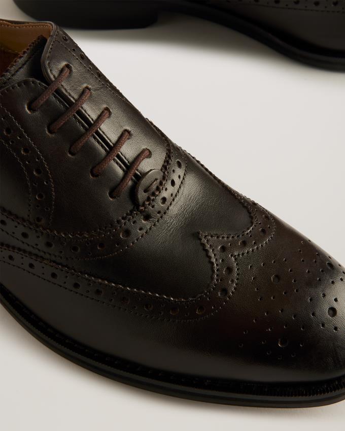 Buty Brogue Męskie Ted Baker Formal Leather Brązowe Polska | PL-NHODS5943