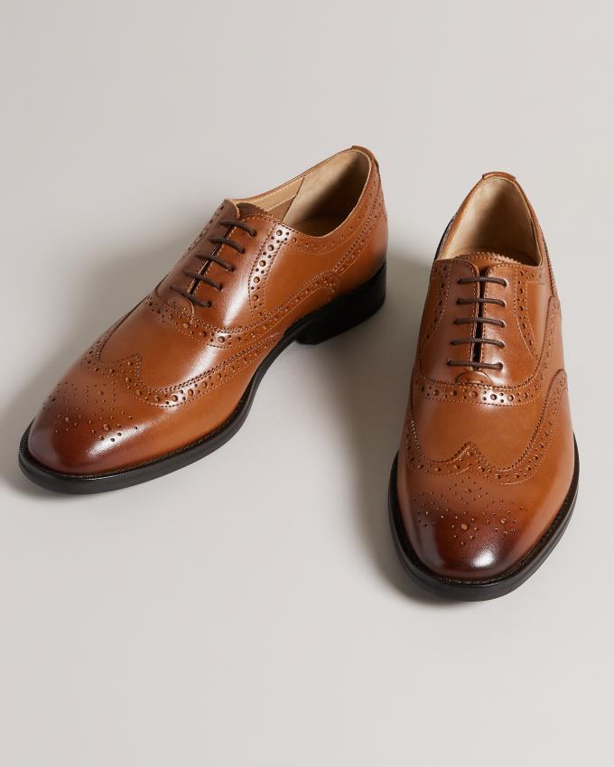 Buty Brogue Męskie Ted Baker Formal Leather Brązowe Polska | PL-UKRDG3461