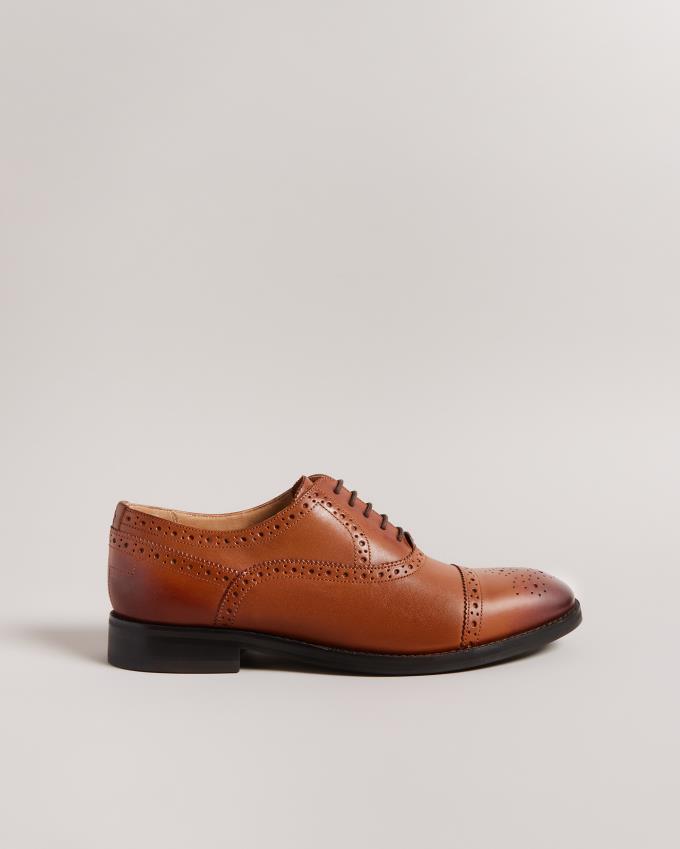 Buty Brogue Męskie Ted Baker Formal Leather Ombre Toe Cap Brązowe Polska | PL-HERMP2380