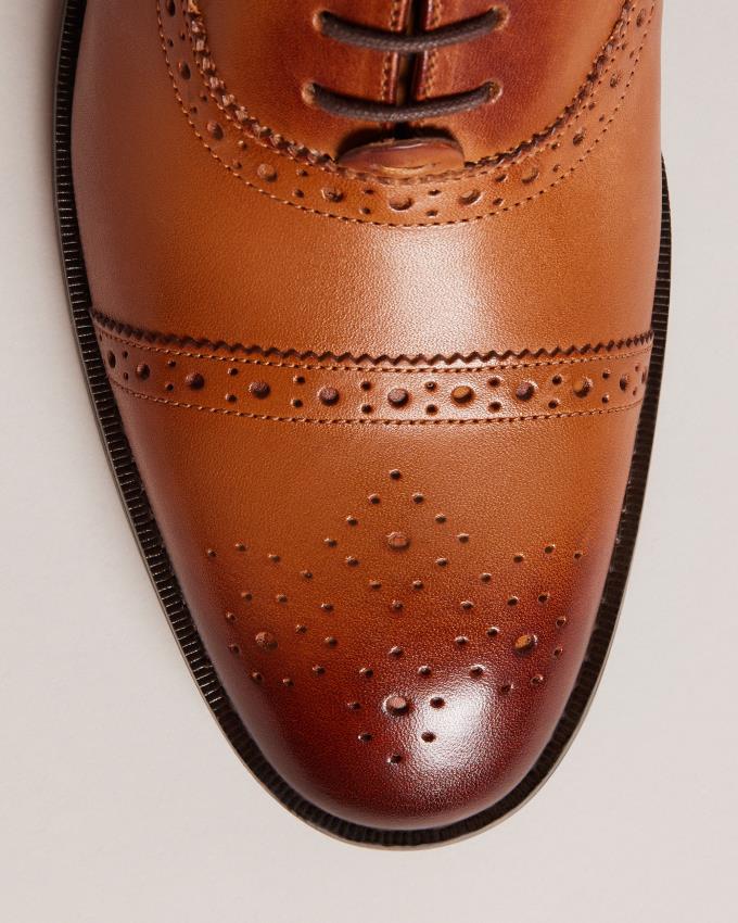 Buty Brogue Męskie Ted Baker Formal Leather Ombre Toe Cap Brązowe Polska | PL-HERMP2380