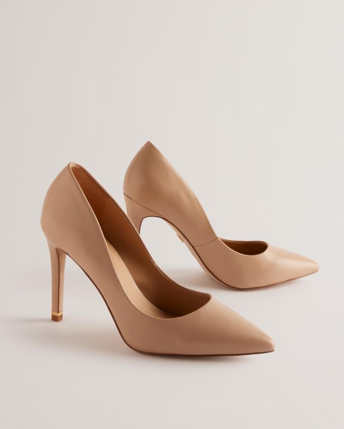 Buty Na Obcasie Damskie Ted Baker Court With Embellished Heel Beżowe Polska | PL-OTIKQ7852