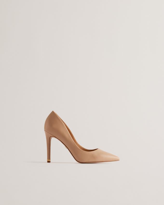 Buty Na Obcasie Damskie Ted Baker Court With Embellished Heel Beżowe Polska | PL-QWFRM3027