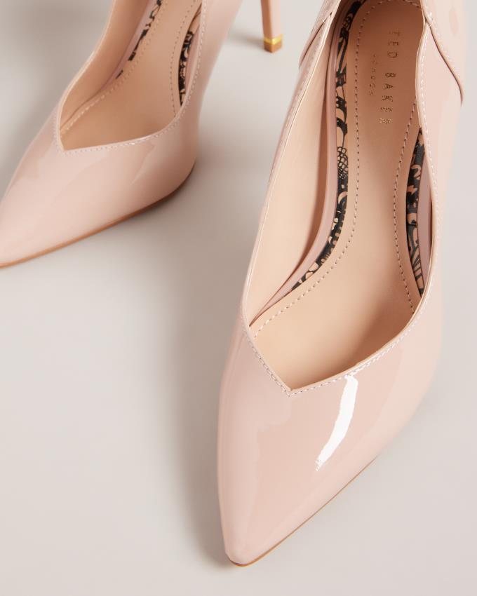 Buty Na Obcasie Damskie Ted Baker Layered Patent Leather Court Beżowe Polska | PL-JGADY7540