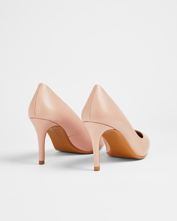 Buty Na Obcasie Damskie Ted Baker Leather Court Różowe Polska | PL-DLRZQ7831