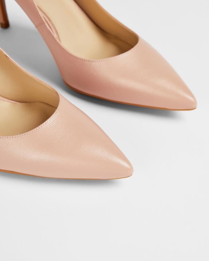 Buty Na Obcasie Damskie Ted Baker Leather Court Różowe Polska | PL-DLRZQ7831