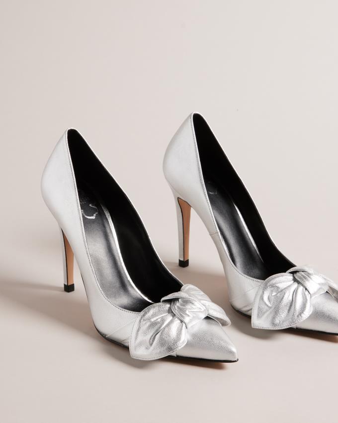 Buty Na Obcasie Damskie Ted Baker Metallic Court Srebrne Polska | PL-WAVUS5249