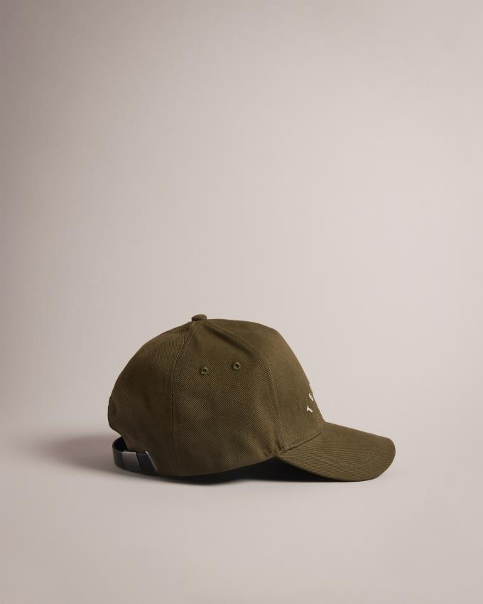 Czapka Męskie Ted Baker Branded Khaki Polska | PL-TJNML9845