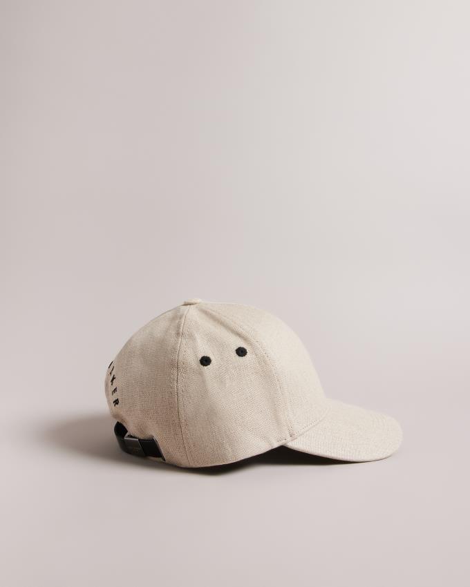 Czapka Męskie Ted Baker Linen Baseball Kremowe Polska | PL-GFQMK7095