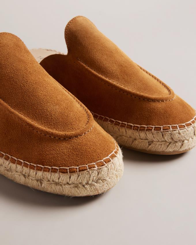 Espadryle Męskie Ted Baker Suede Mule Brązowe Polska | PL-UQAKZ8637