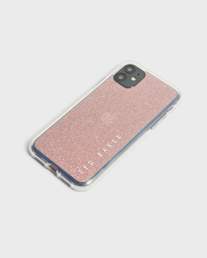 Etui Damskie Ted Baker Glitter Antishock iPhone 11 Różowe Polska | PL-TVUHB8274