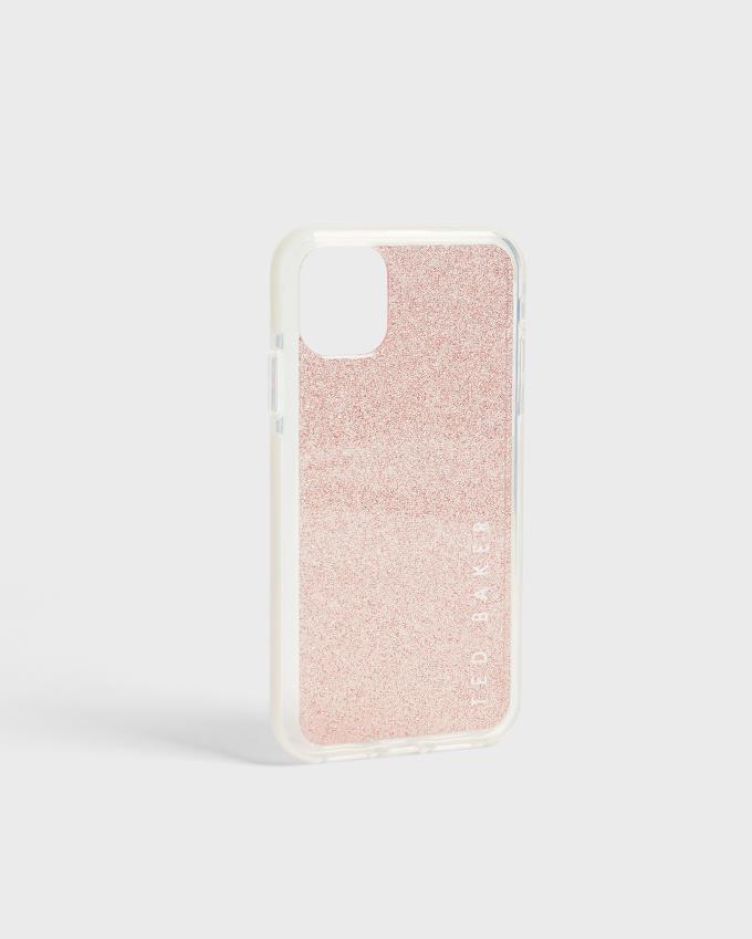 Etui Damskie Ted Baker Glitter Antishock iPhone 11 Różowe Polska | PL-TVUHB8274