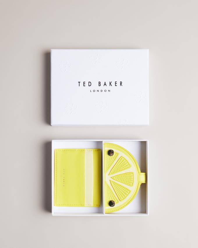 Etui na Karty Damskie Ted Baker Lemon Slice Keyring and Żółte Polska | PL-AFJMV7831