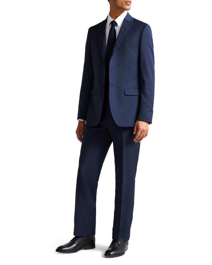 Kamizelka Garniturowa Męskie Ted Baker Regular Navy Twill Suit Granatowe Polska | PL-OBFAZ3672