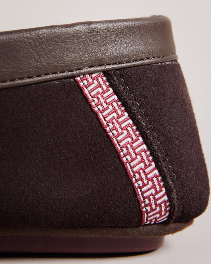 Kapcie Męskie Ted Baker Moccasin Brązowe Polska | PL-SWOLK1429