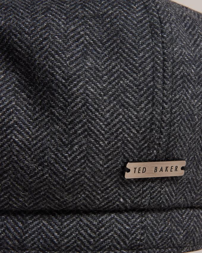 Kapelusz Męskie Ted Baker Wool Felt Baker Boy Czarne Polska | PL-AYVIS2657