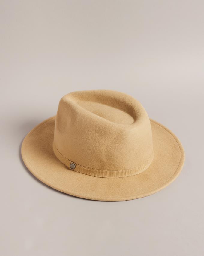 Kapelusz Męskie Ted Baker Wool Felt Trilby Brązowe Polska | PL-RHLTZ7901