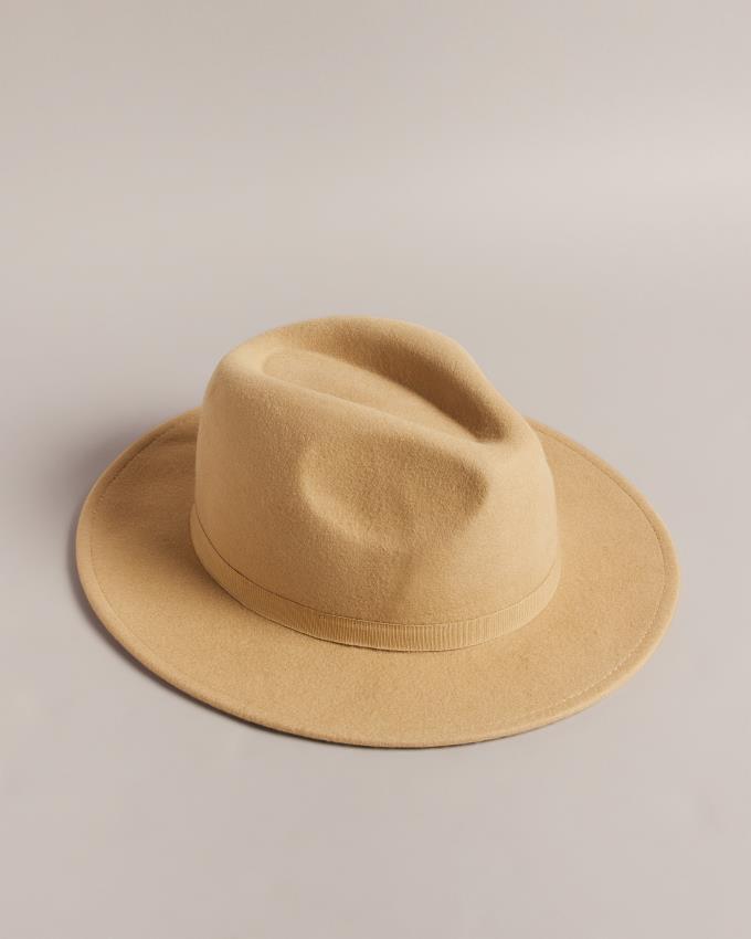 Kapelusz Męskie Ted Baker Wool Felt Trilby Brązowe Polska | PL-RHLTZ7901