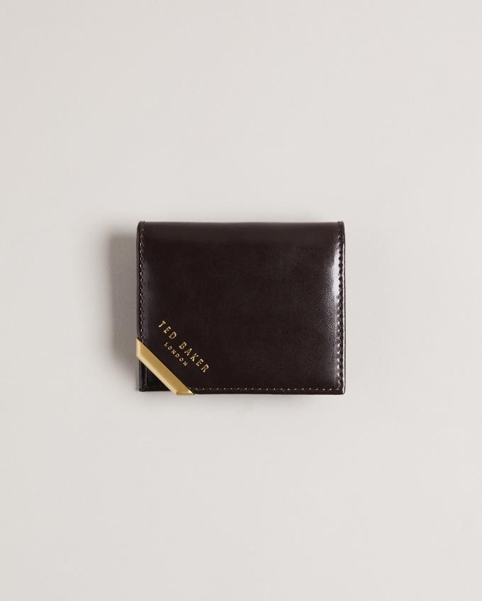 Portfel Męskie Ted Baker Leather Card Brązowe Czekolada Polska | PL-USHGL9247