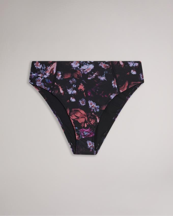 Stroje Pływackie Damskie Ted Baker High Waisted Bikini Bottom Czarne Polska | PL-YCWJD2130