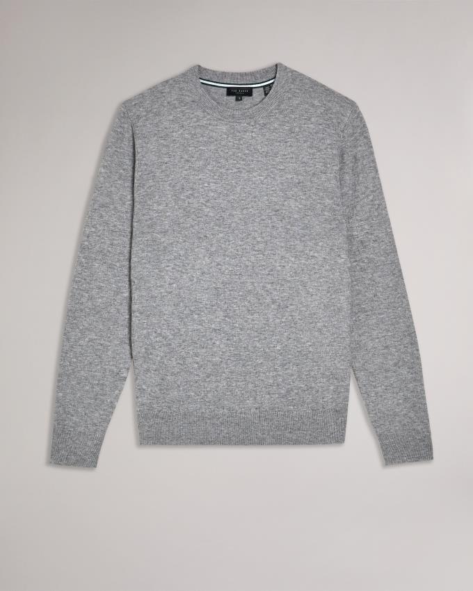 Sweter Męskie Ted Baker Long Sleeve T Knit Szare Polska | PL-GYLUA3657